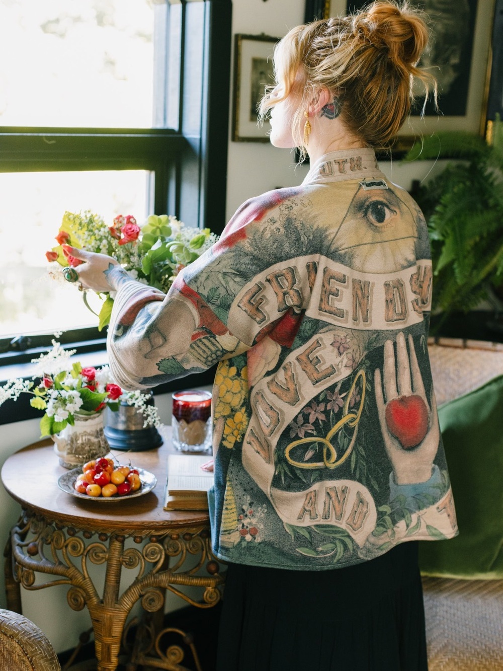 NWT Market of Stars Friendship Love Truth Cardigan - Picture 2 of 11